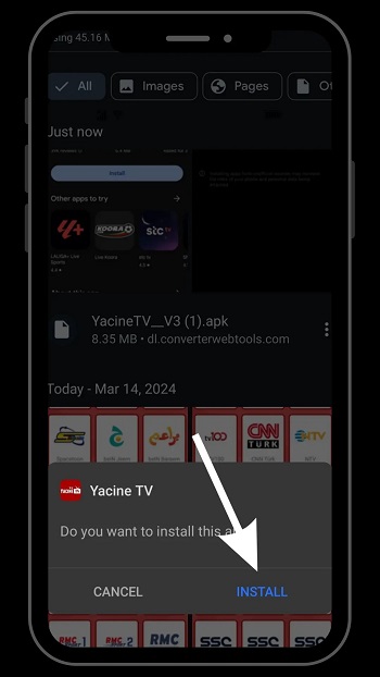 downlaod yacine tv black